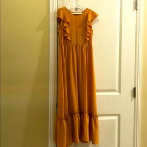 Everyday dress or special occasions  color:mustard